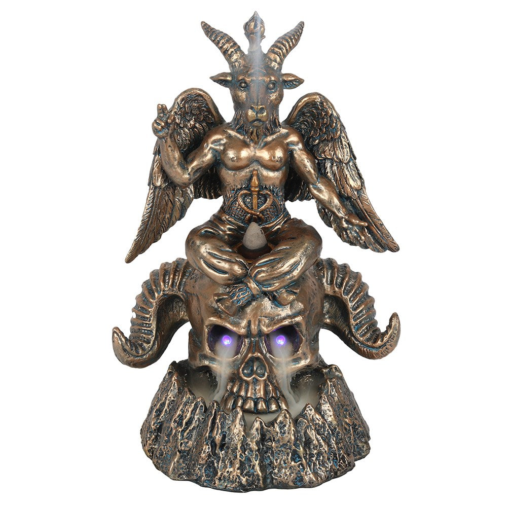 View Gold Baphomet LED Backflow Incense Burner information