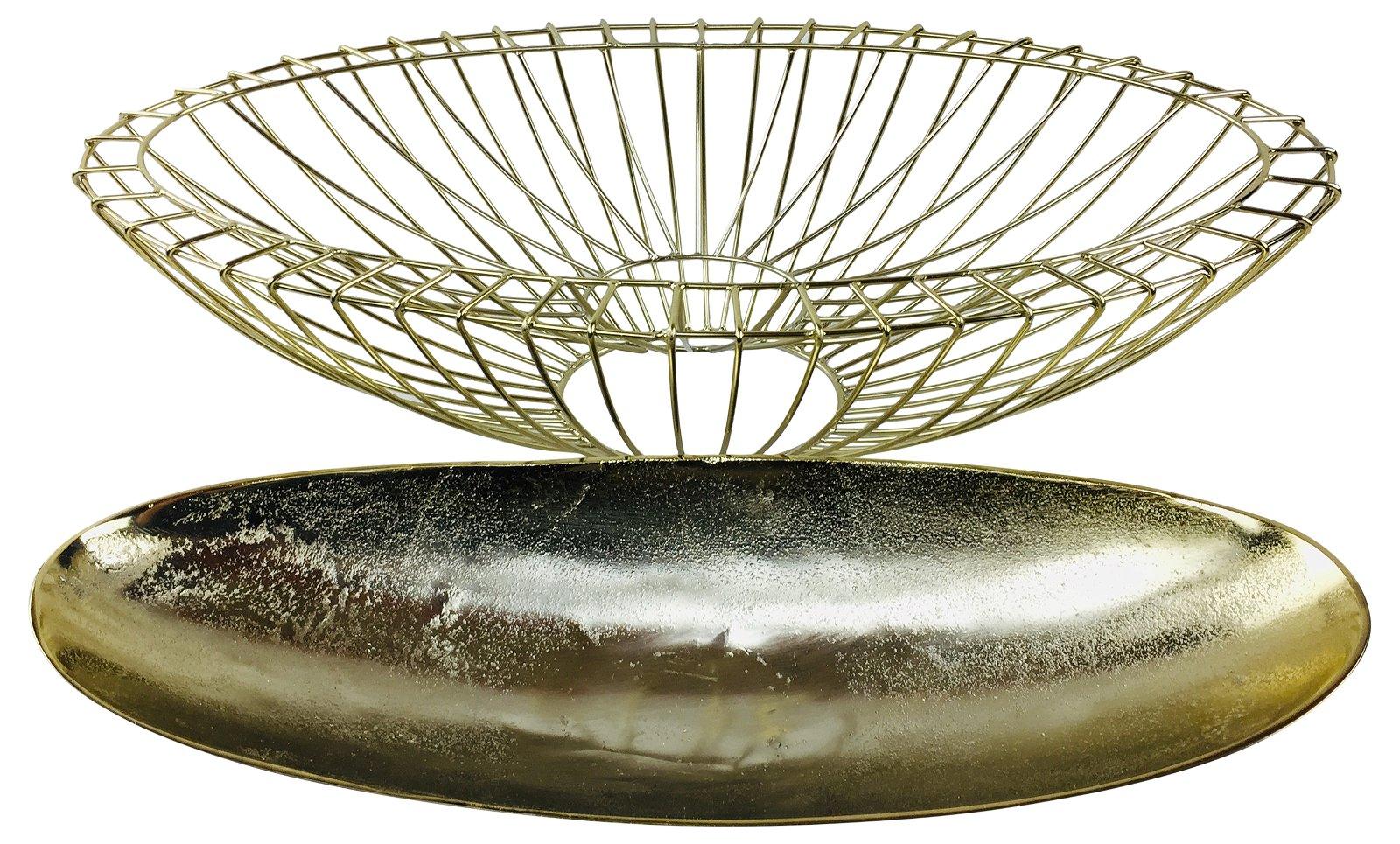 View Gold Decorative Wire Bowl 58cm information