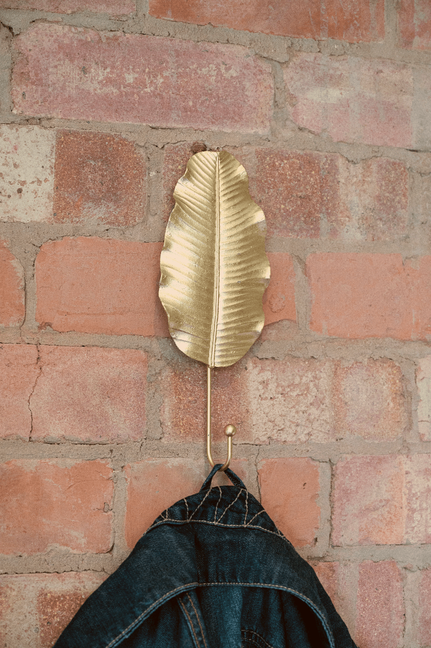 View Gold Leaf Wall Hook 27cm information