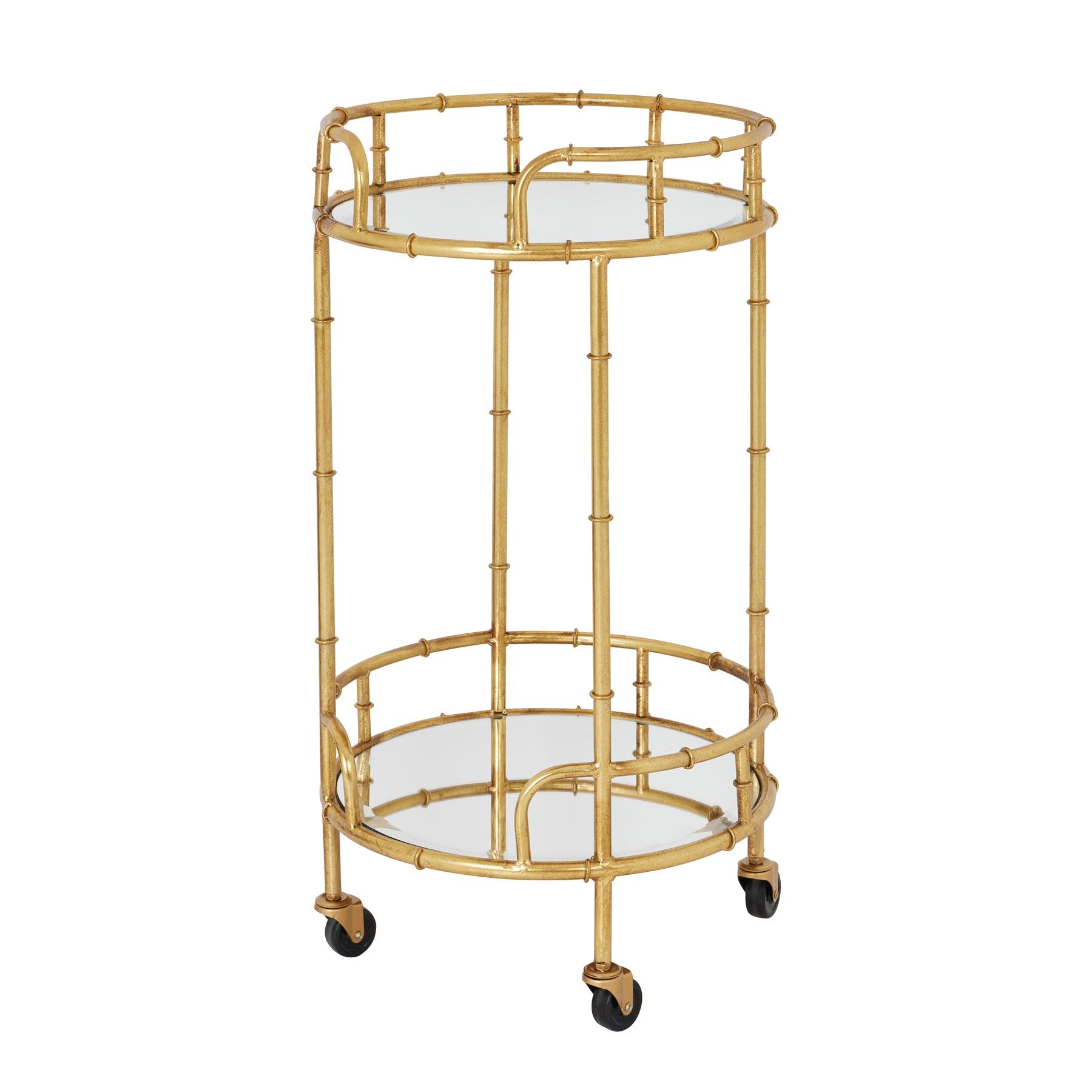 View Gold Round Drinks Trolley information