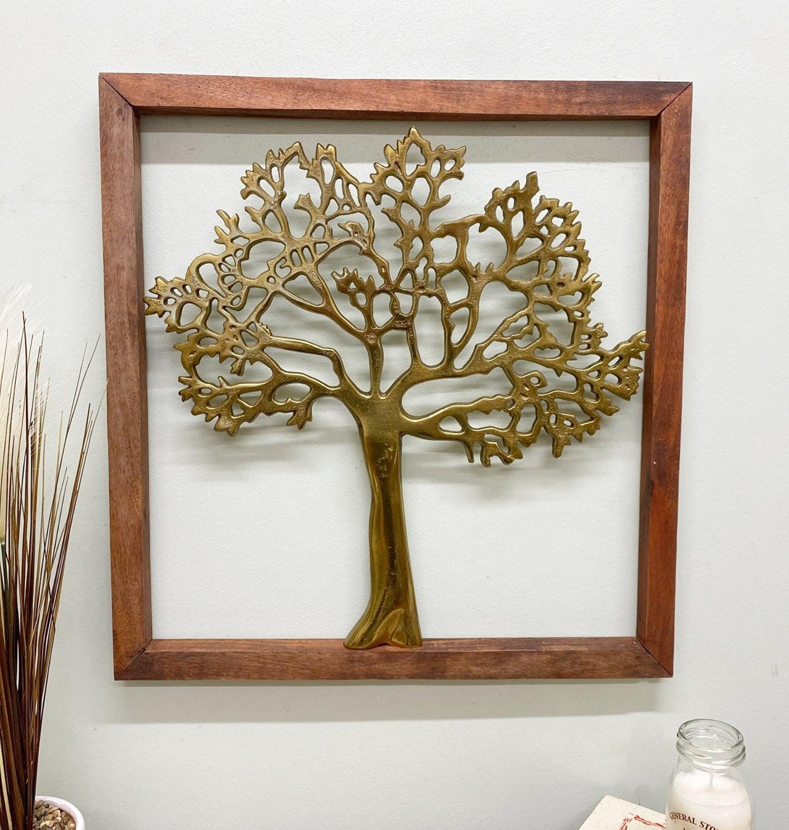 View Gold Tree Of Life In Wooden Frame information