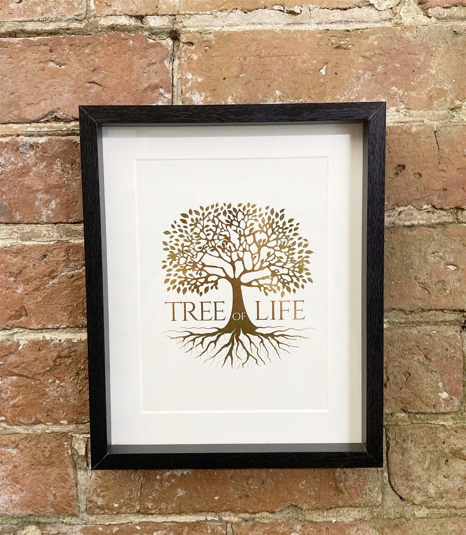 View Gold Tree Of Life Print 25cm information
