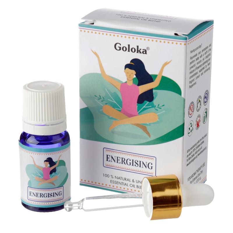 View Goloka Blends Essential Oil 10ml Energising information