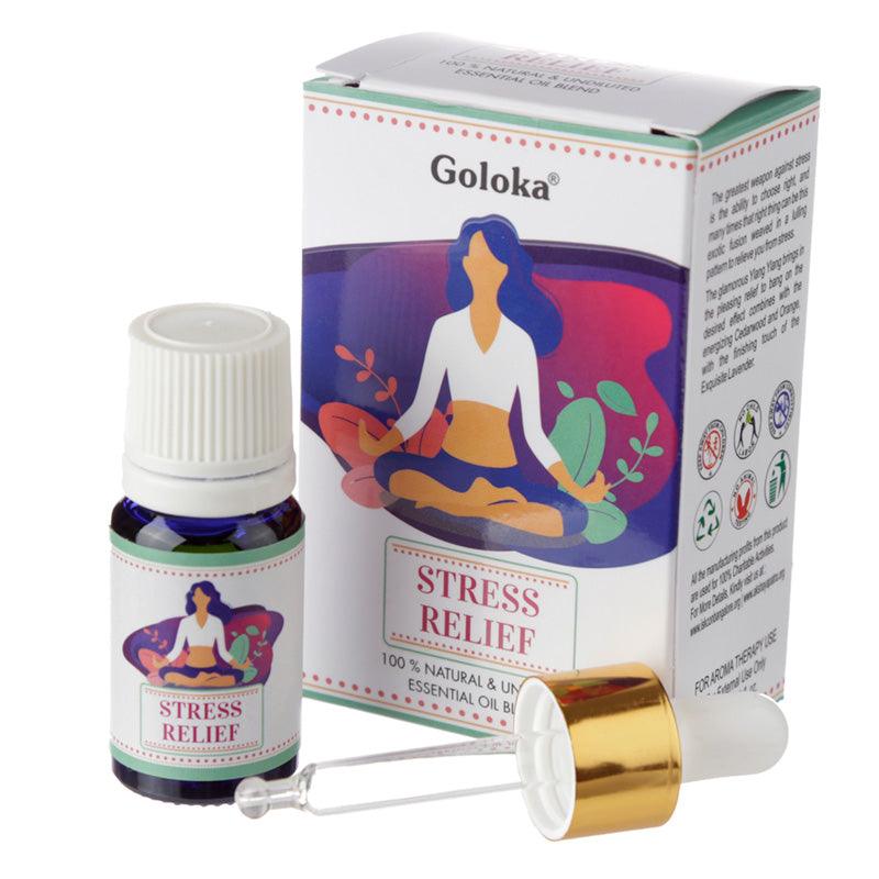 View Goloka Blends Essential Oil 10ml Stress Relief information