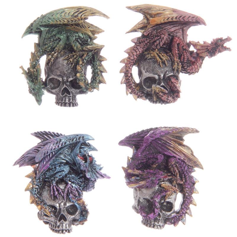 View 4x Gothic Dragon Skull Magnet information