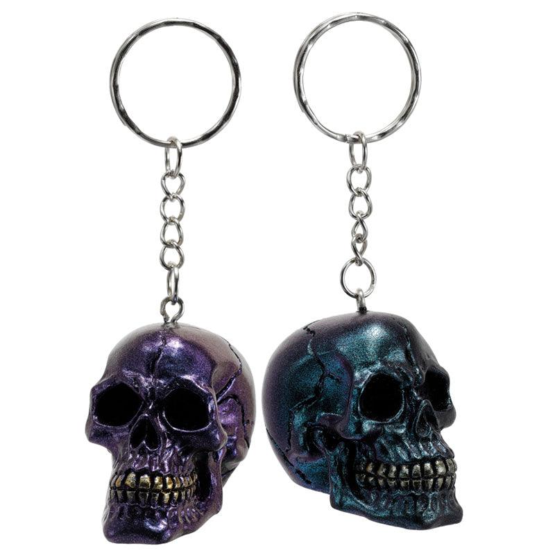 View Gothic Metallic Skull Keyring information