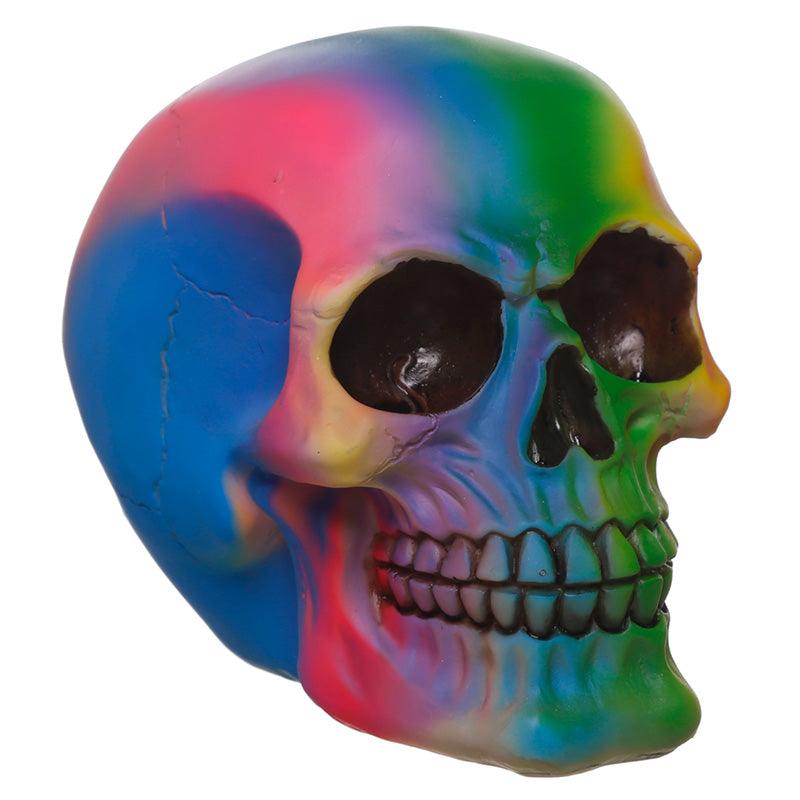 View Gothic Rainbow Skull Ornament information