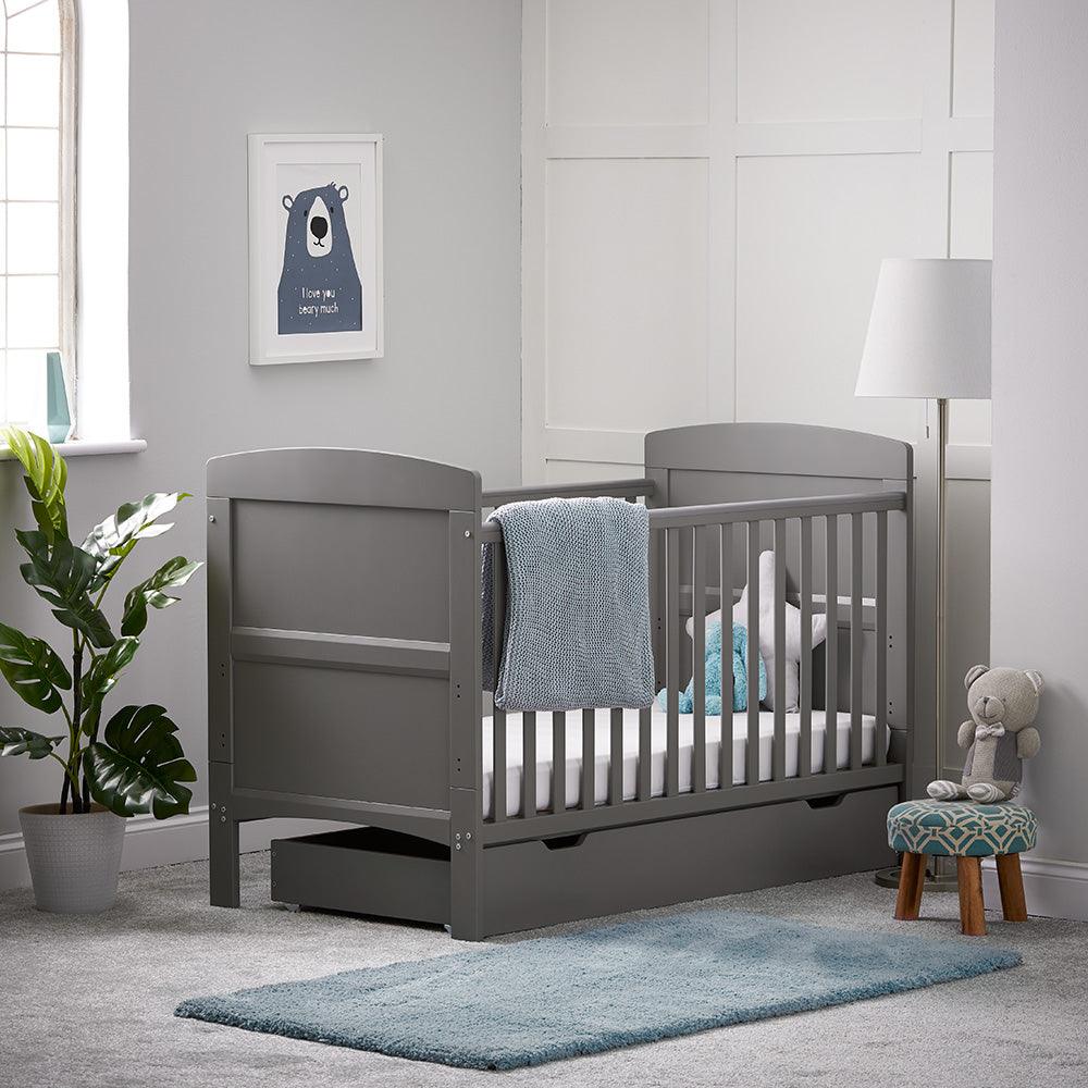 View Grace Cot Bed Taupe Grey information