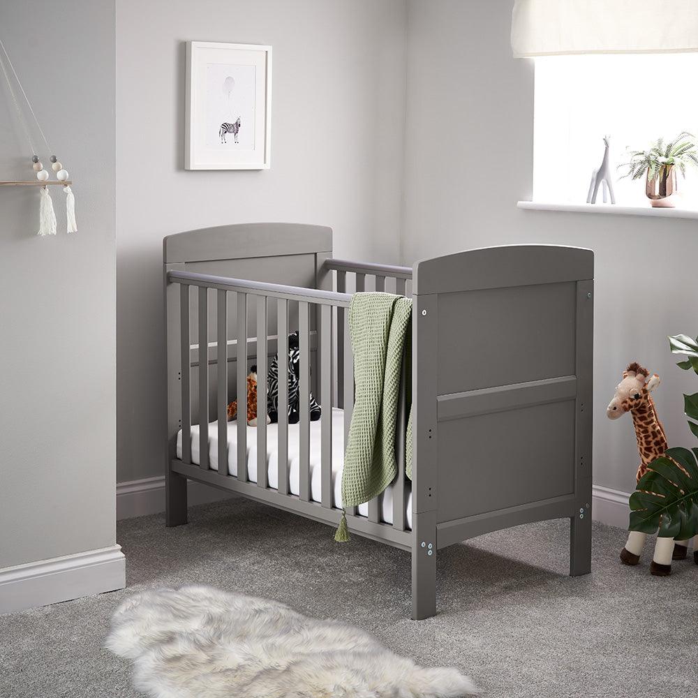 View Grace Mini Cot Bed Taupe Grey information