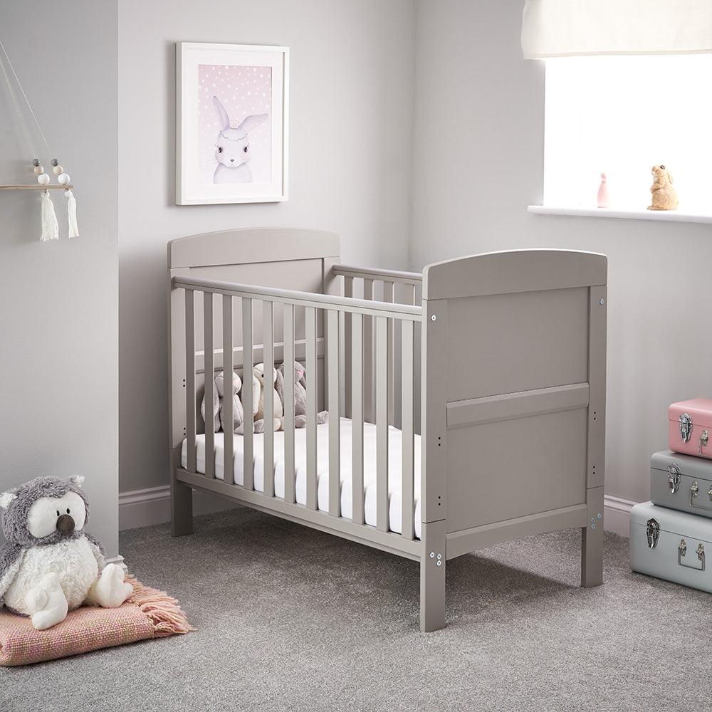 View Grace Mini Cot Bed Warm Grey information