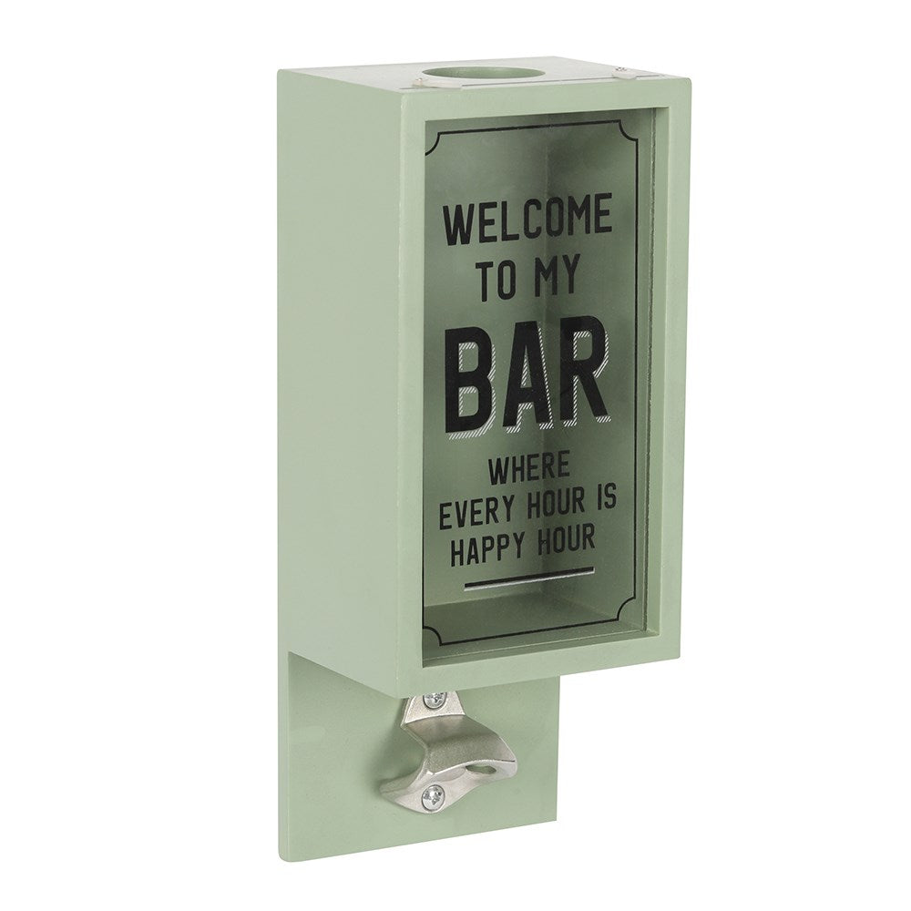 View Green Garden Bar Bottle Opener Plaque information