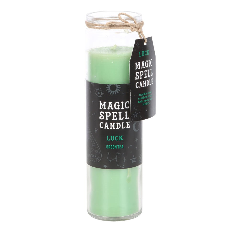 View Green Tea Luck Spell Tube Candle information