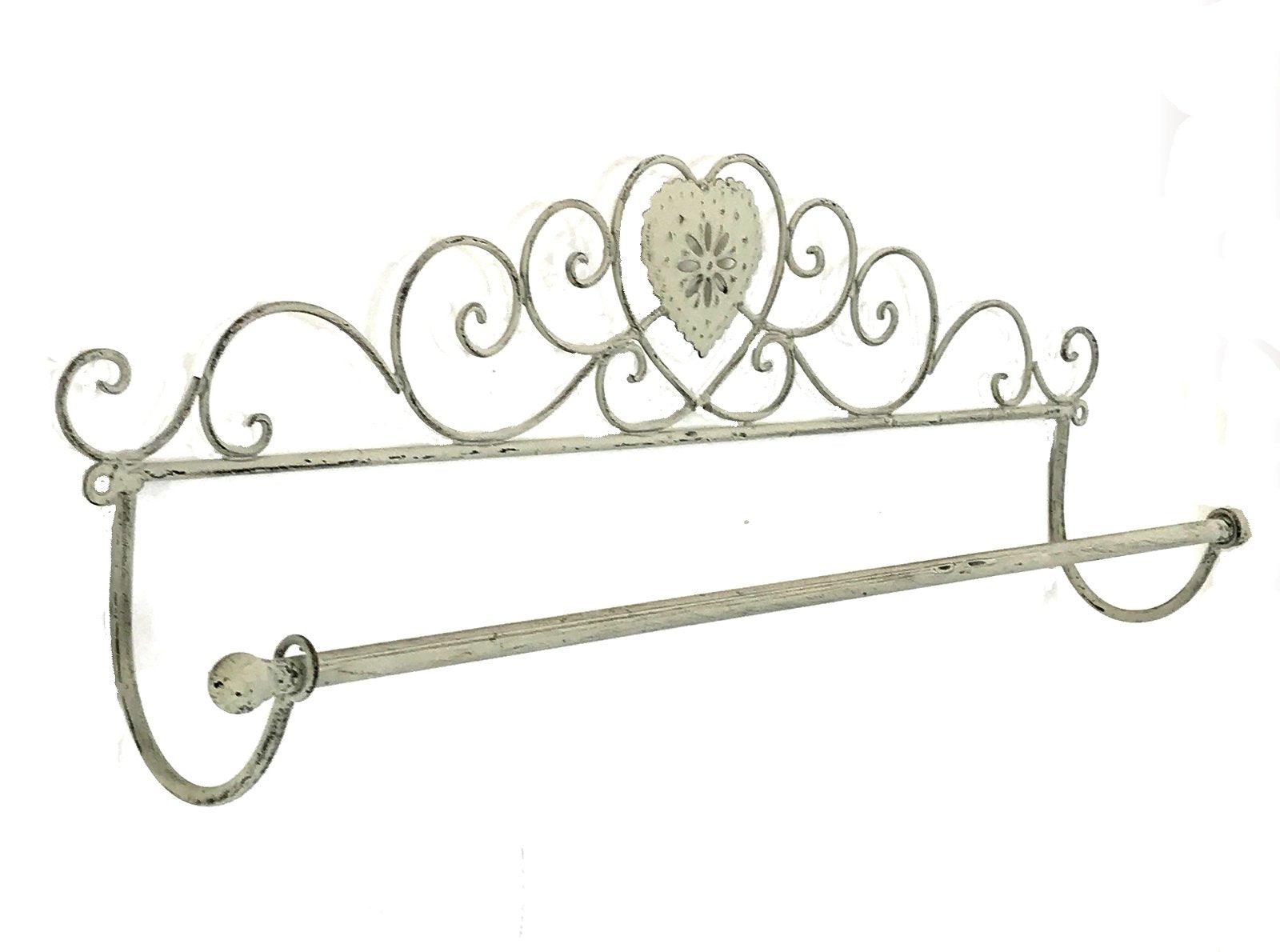 View Grey Heart Wall Hanging Towel Rail information