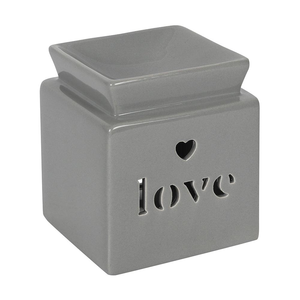 View Grey Love Cut Out Oil Burner information