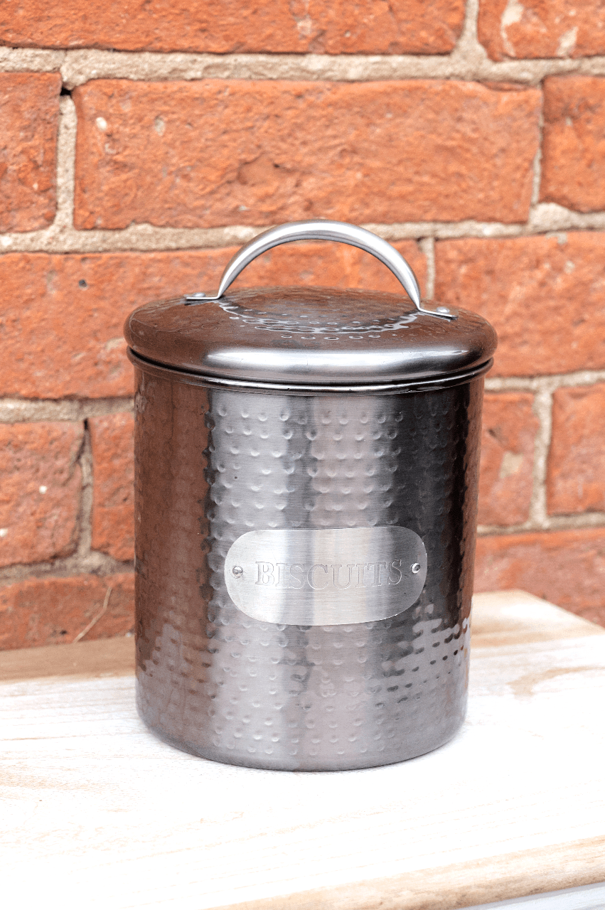 View Grey Stainless Steel Biscuit Tin information