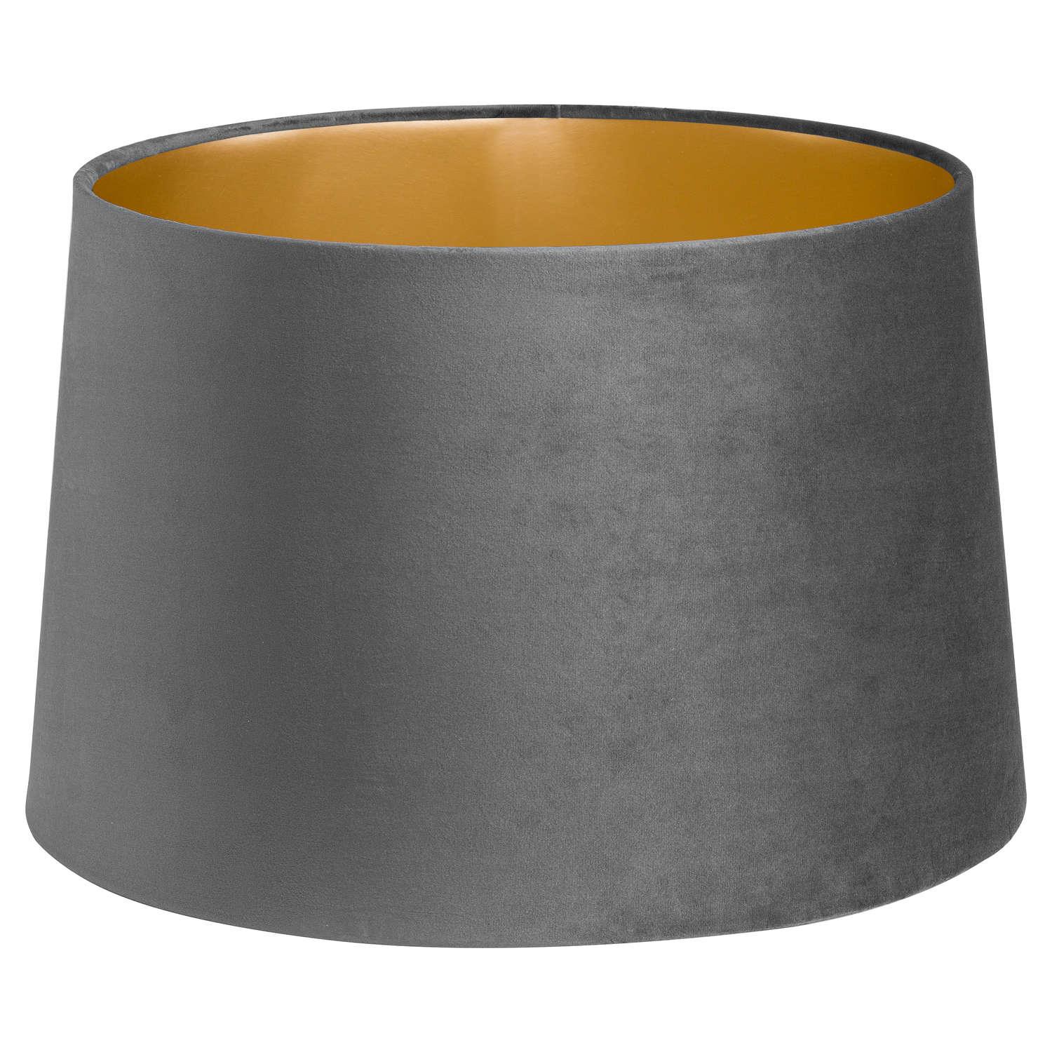 View Grey Velvet Lamp And Ceiling Shade information