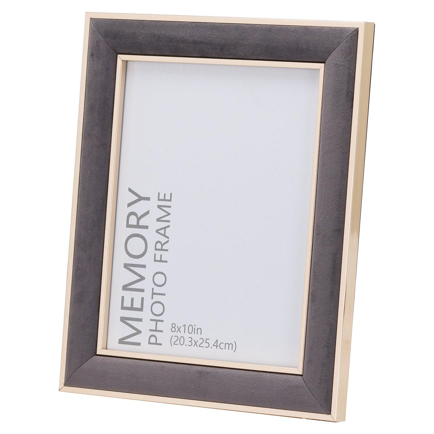 View Grey Velvet With Gold 8X10 Frame information