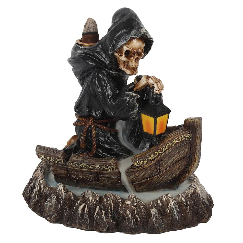 View Grim Reaper Boat Backflow Incense Burner information