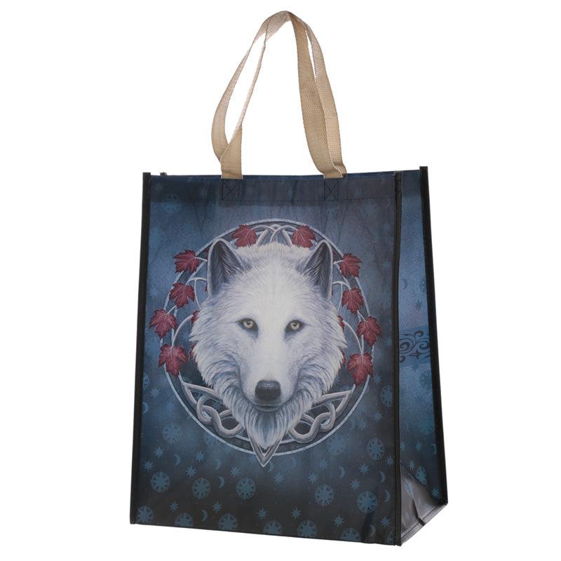 View Guardian of the Fall Wolf Reusable Shopping Bag information
