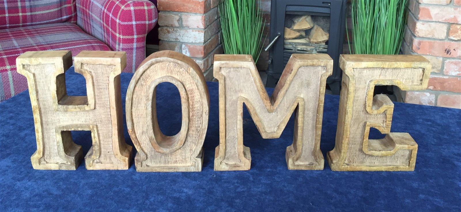 View Hand Carved Wooden Embossed Letters Home information