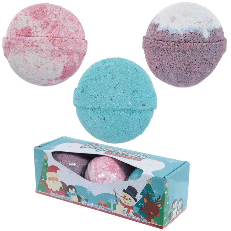 View Handmade Bath Bomb Set of 3 Christmas Fragrances in Gift Box information