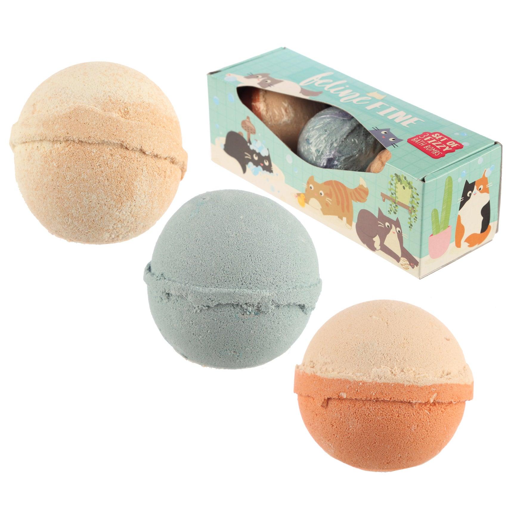 View Handmade Bath Bomb Set of 3 Sugary Cat Fragrance Gift Box information