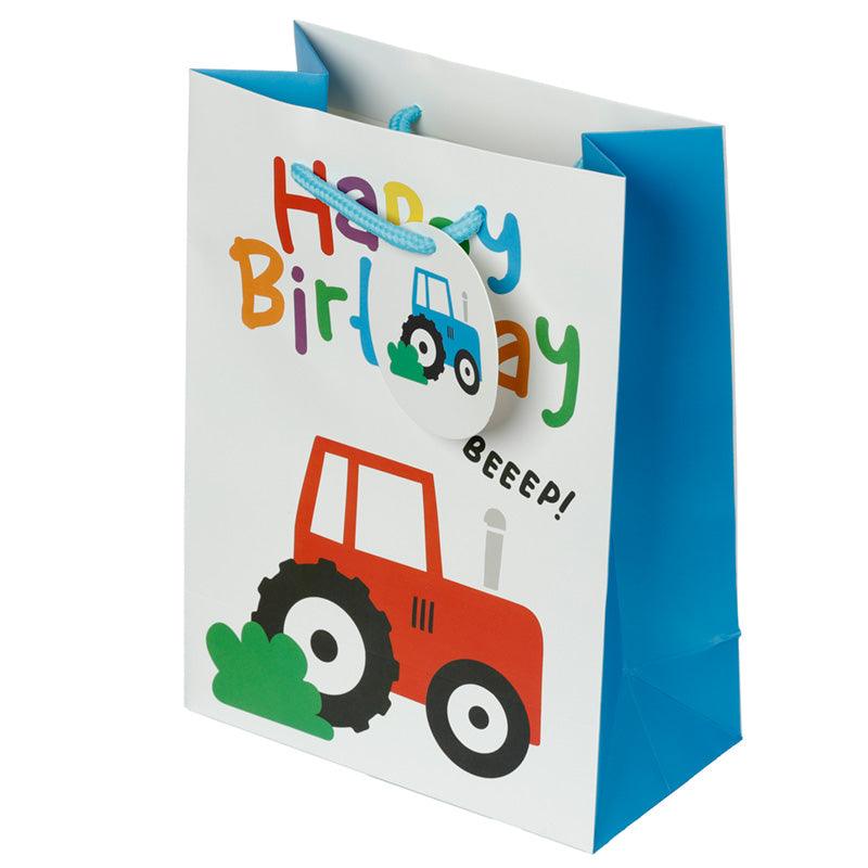 View Happy Birthday Little Tractors Medium Gift Bag information