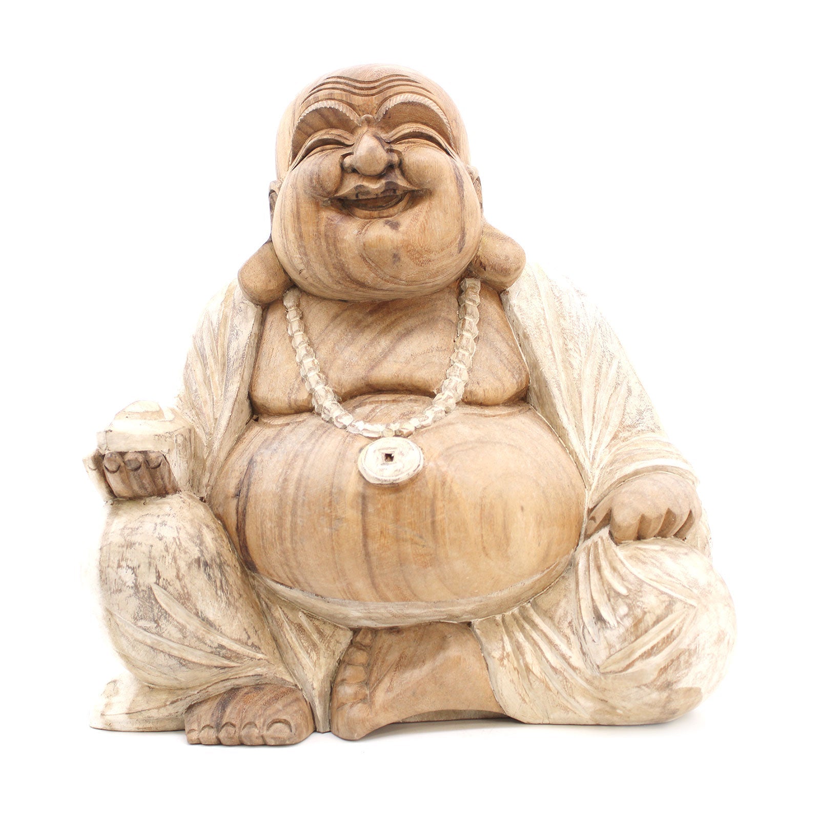 View Happy Buddha Whitewash 40cm information