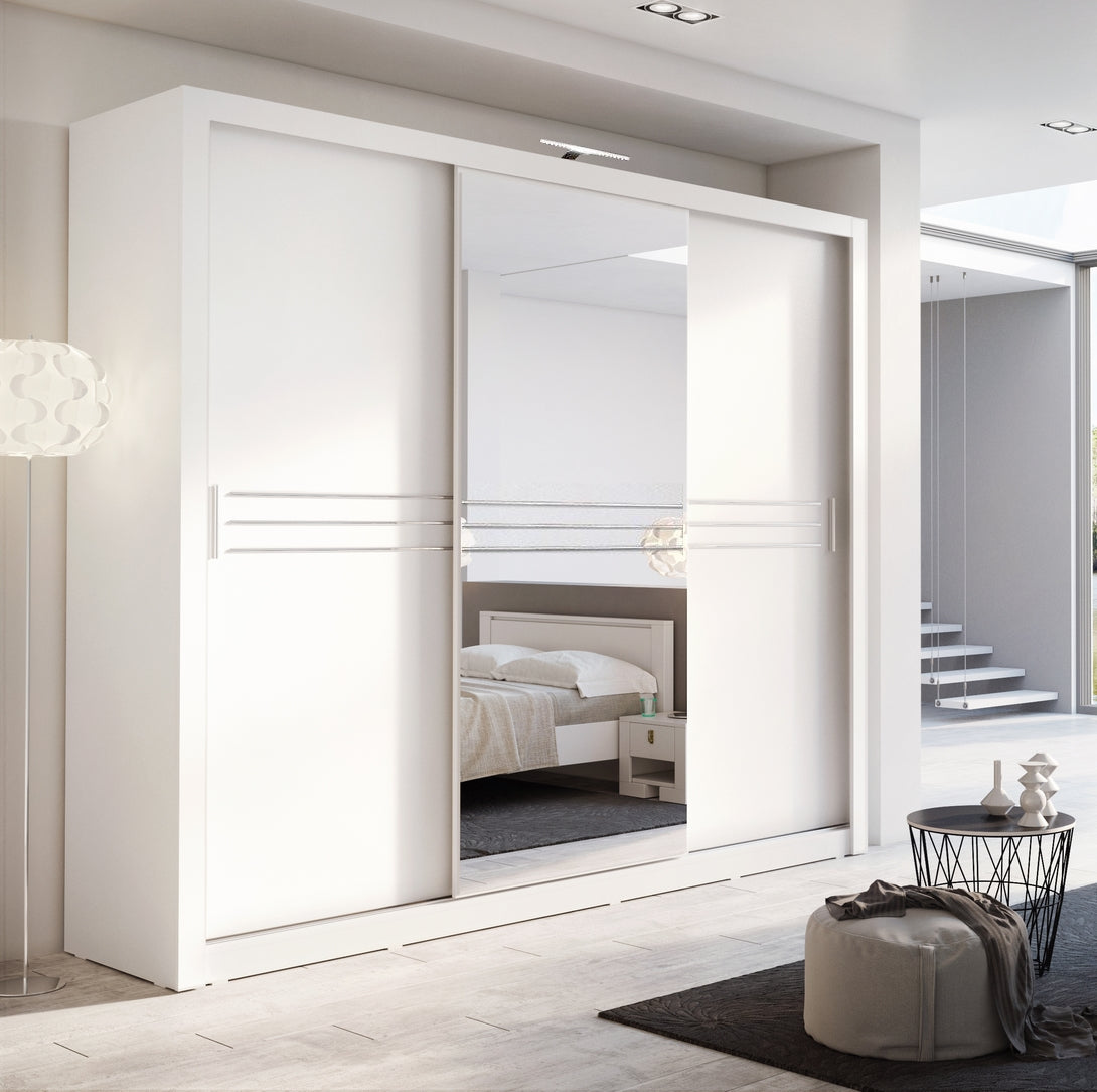 View Havana ID11 Sliding Door Wardrobe 250cm White Matt 250cm information