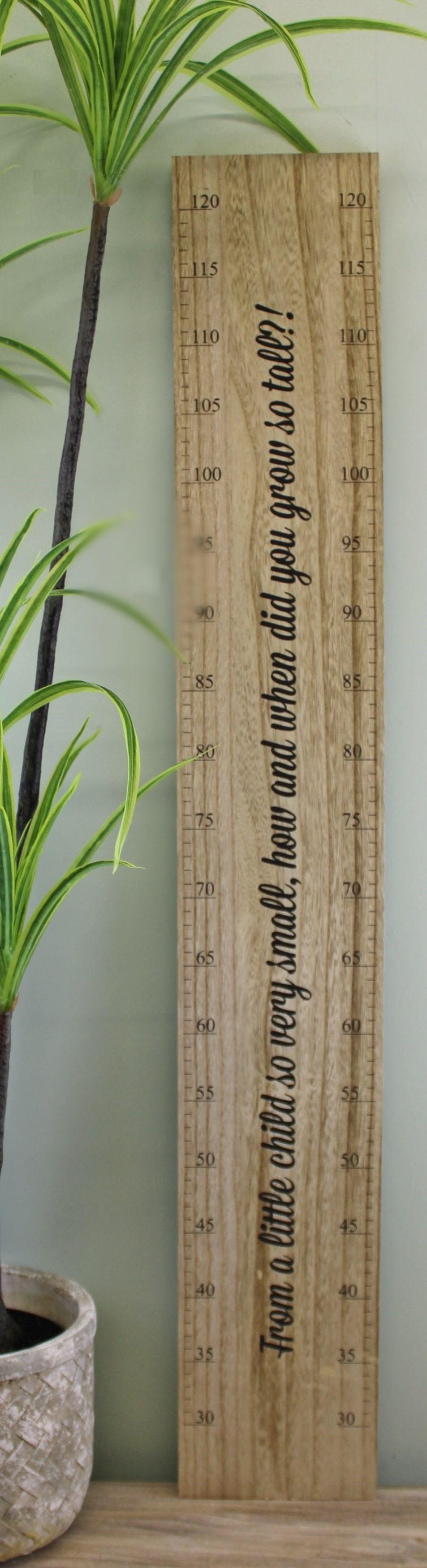 View Height Chart Wall Plaque How Did You Grow So Tall 100cm information