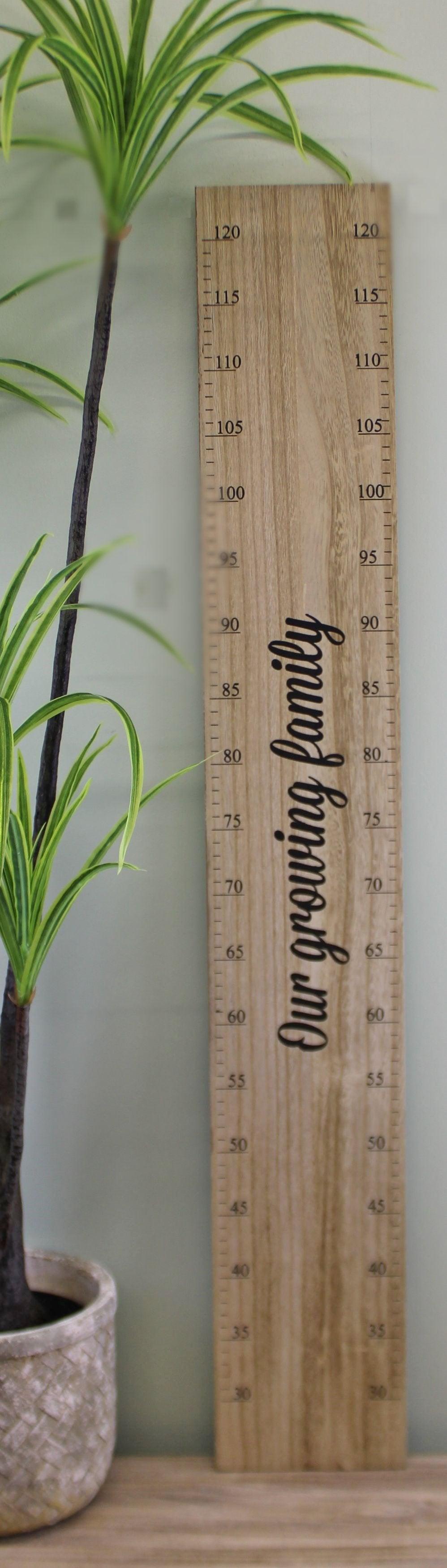 View Height Chart Wall Plaque Our Growing Family 100cm information