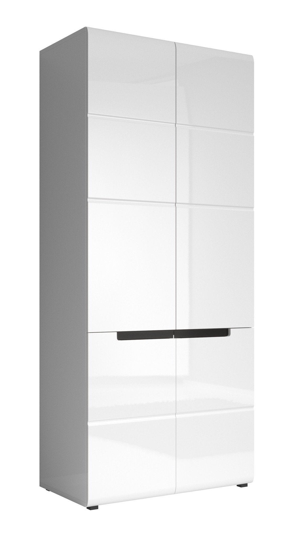 View Hektor 18 2 Door Wardrobe White Gloss 91cm information