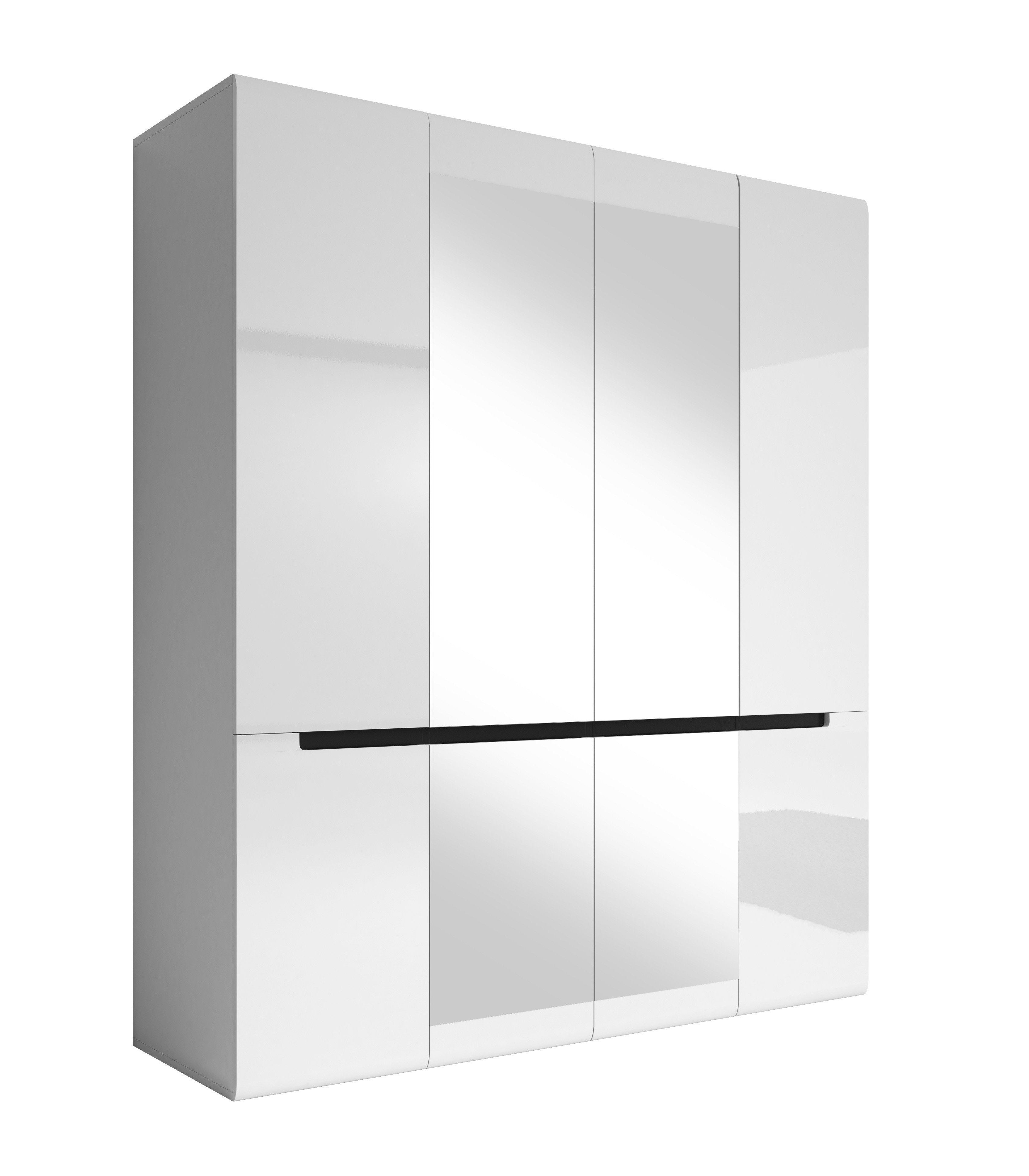 View Hektor 20 4 Door Wardrobe 180cm White Gloss 180cm information