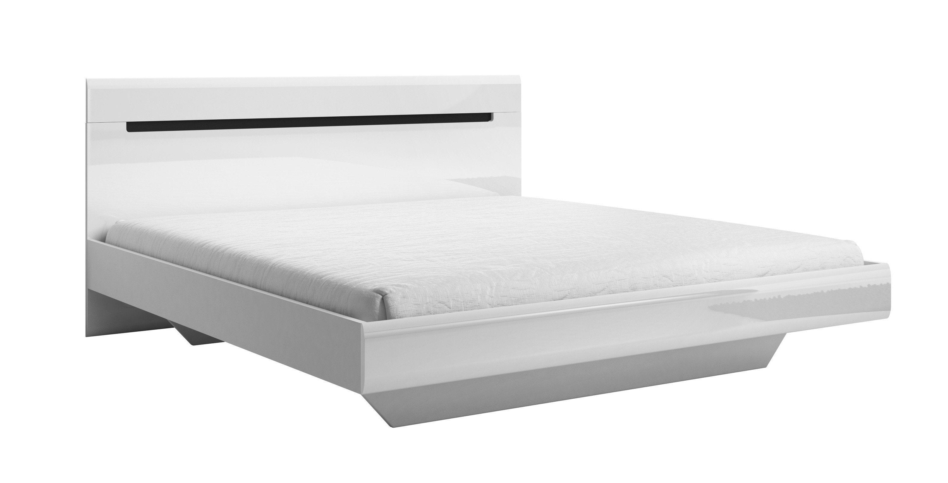 View Hektor 31 Bed 160cm White Gloss 160 x 200cm information