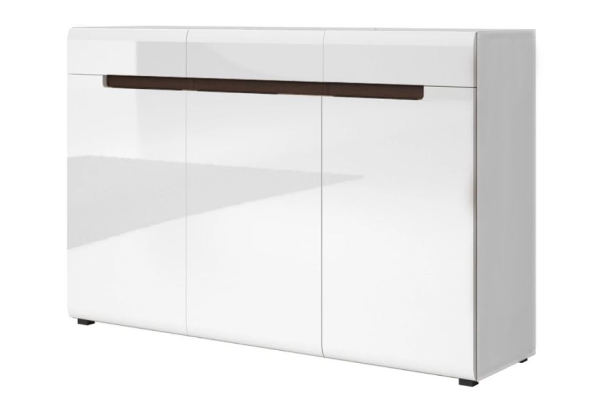 View Hektor 45 Sideboard Cabinet White Gloss 137cm information