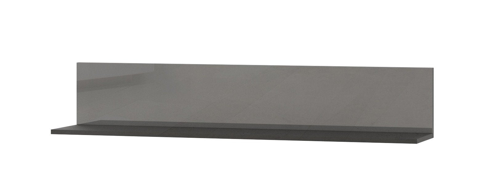 View Helio 01 Wall Hung Shelf Grey Glass 120cm information