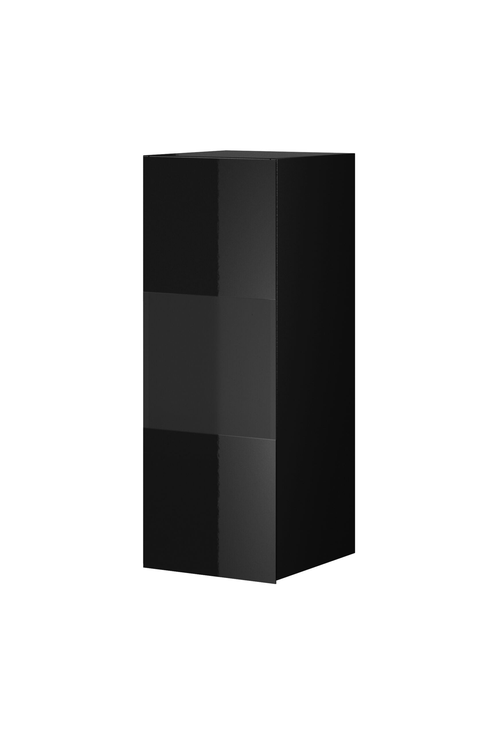 View Helio 07 Wall Display Cabinet Black Glass 35cm information