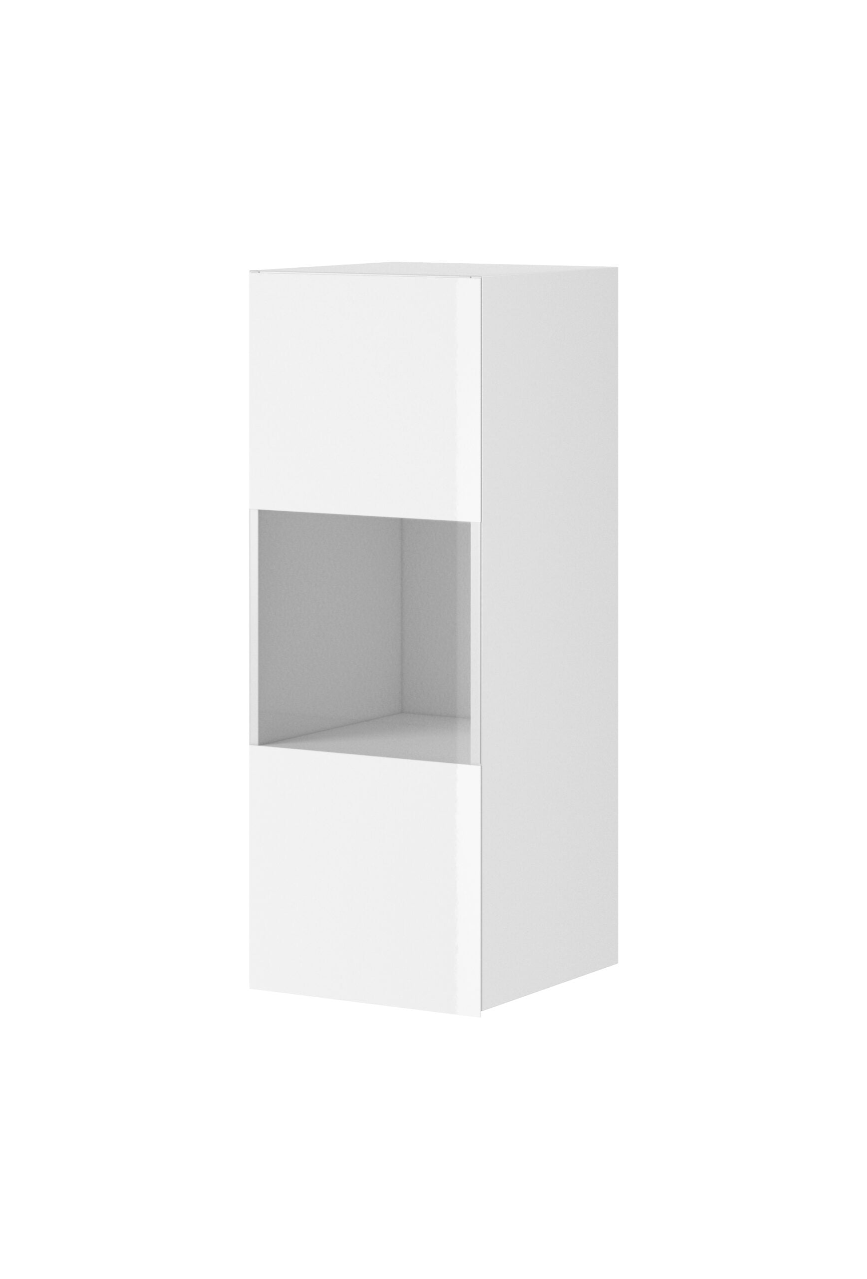 View Helio 07 Wall Display Cabinet White Glass 35cm information