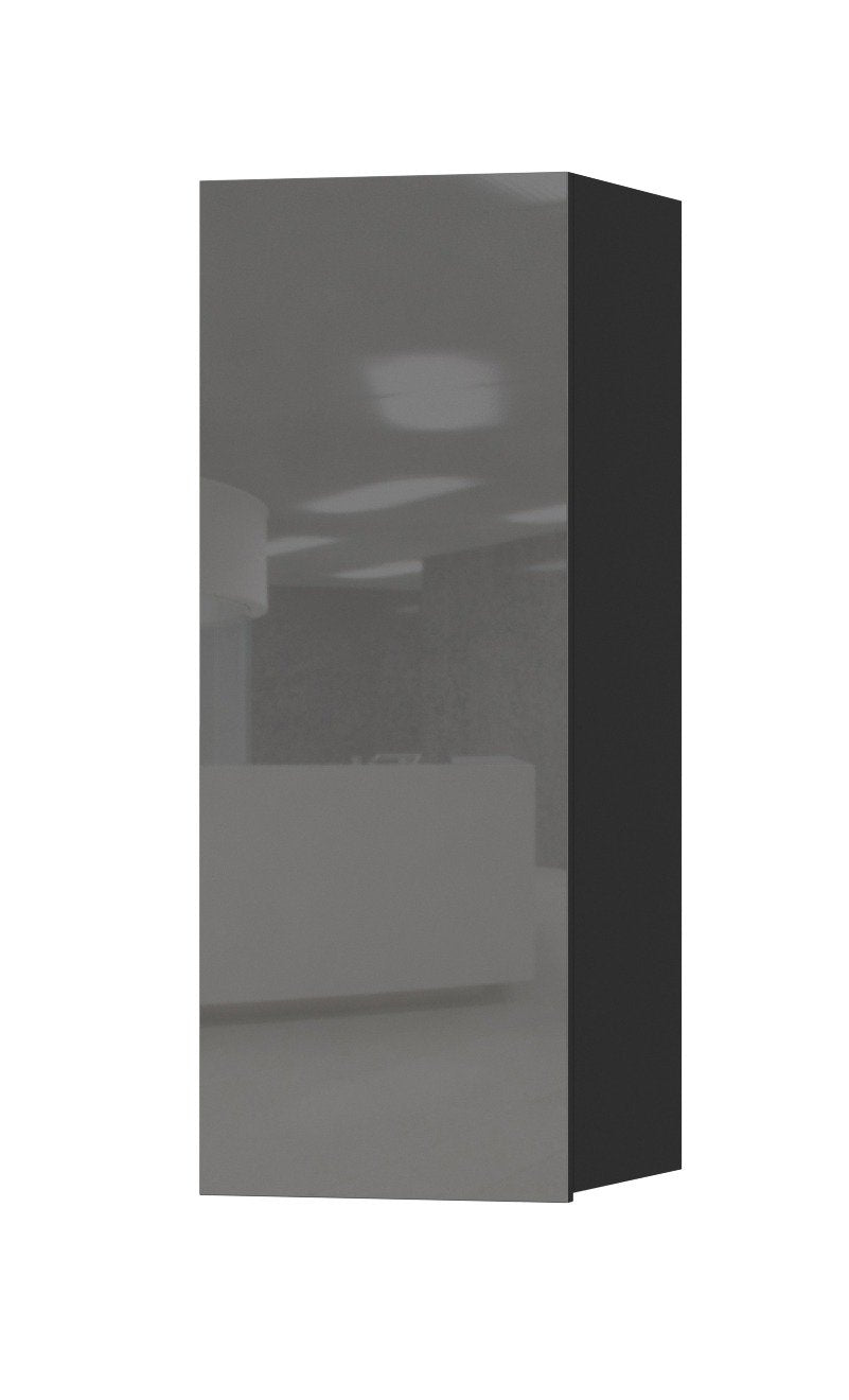 View Helio 08 Wall Cabinet Grey Glass 35cm information