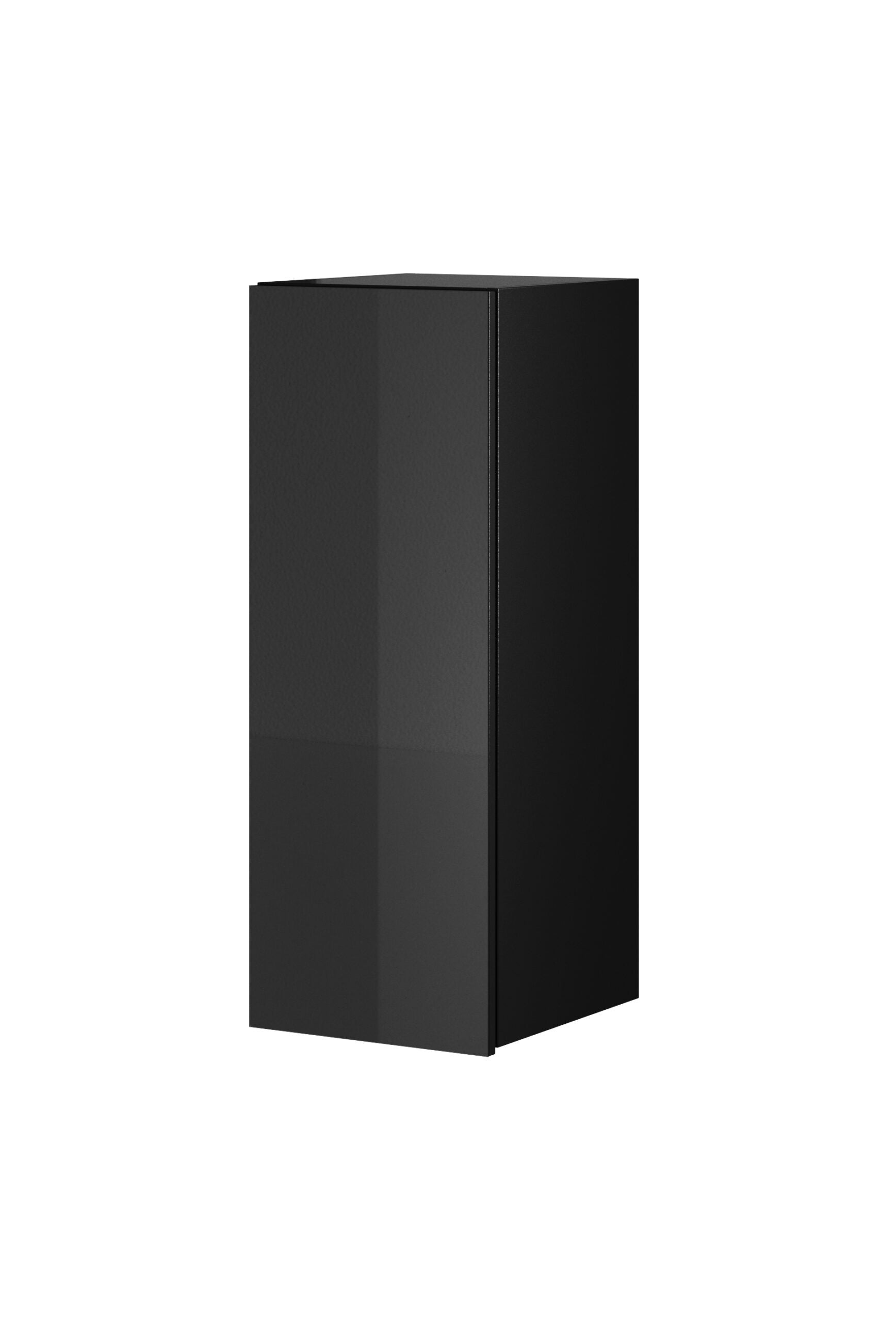 View Helio 08 Wall Cabinet Black Glass 35cm information