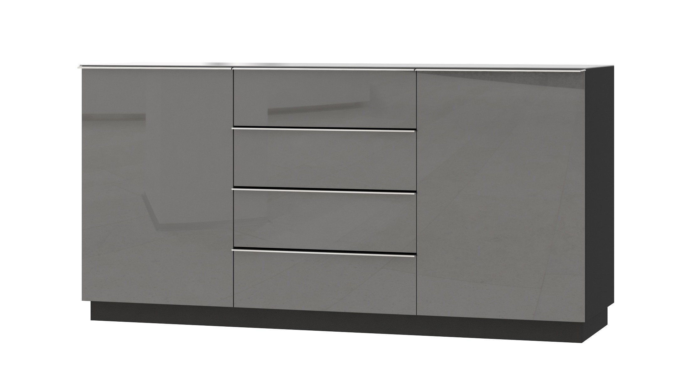 View Helio 26 Sideboard Cabinet Grey Glass 160cm information