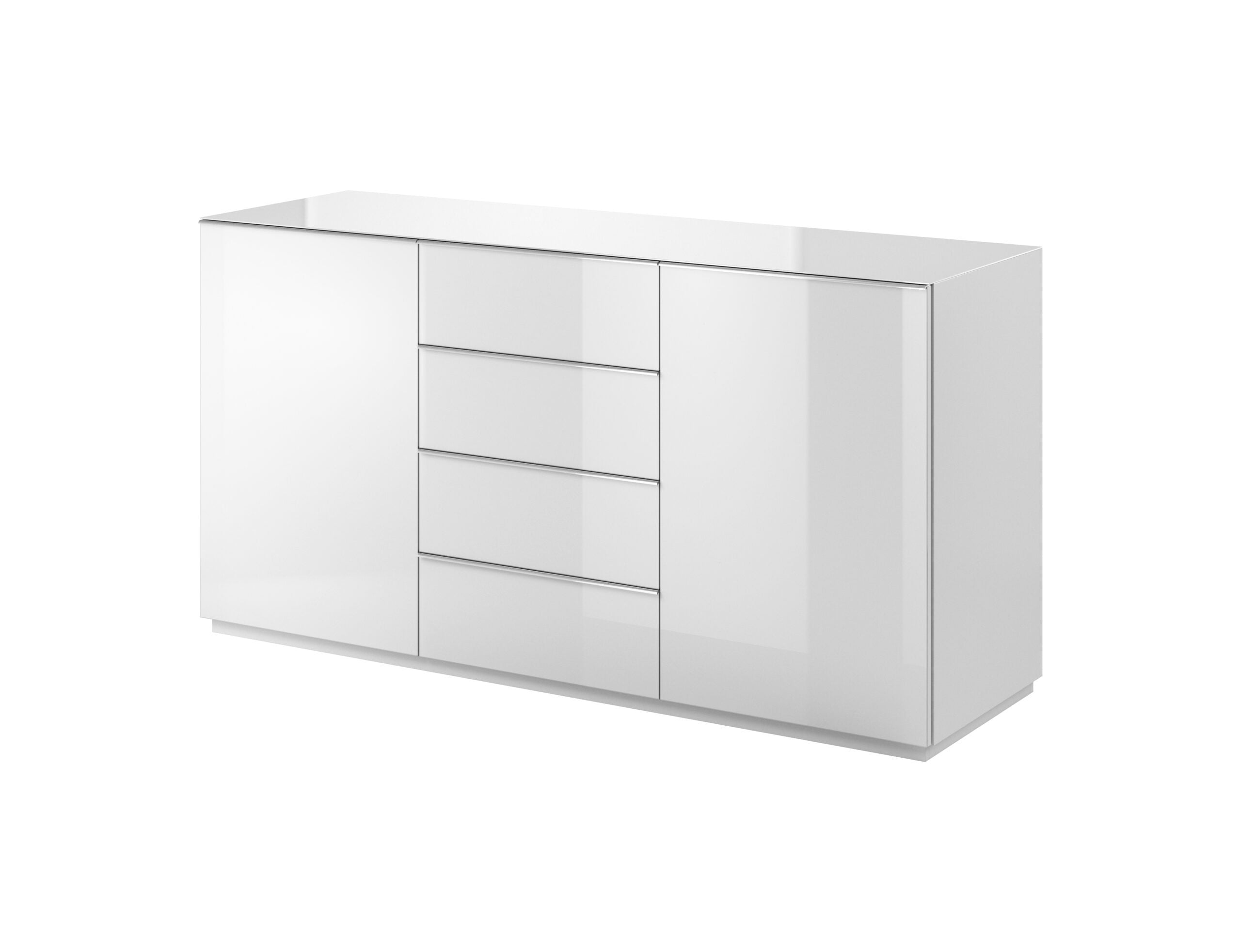 View Helio 26 Sideboard Cabinet White Glass 160cm information