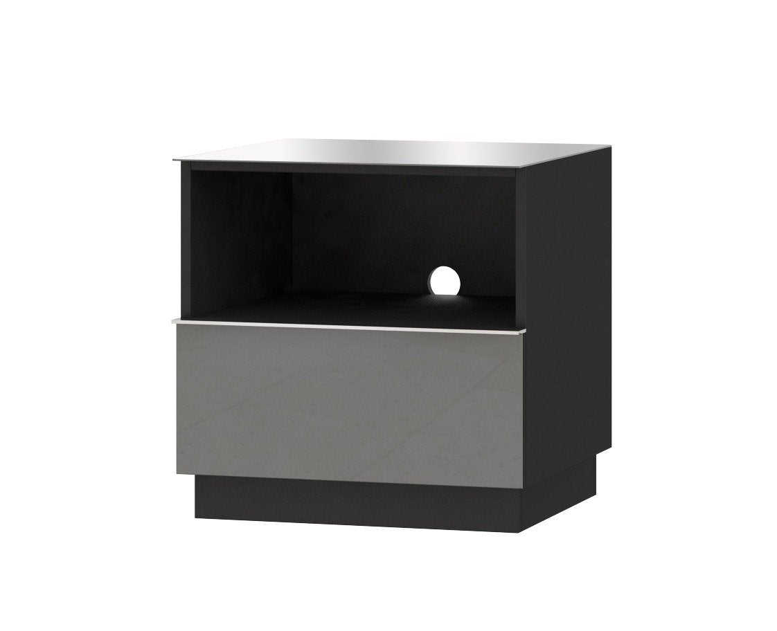 View Helio 37 TV Cabinet 50cm Grey Glass 50cm information