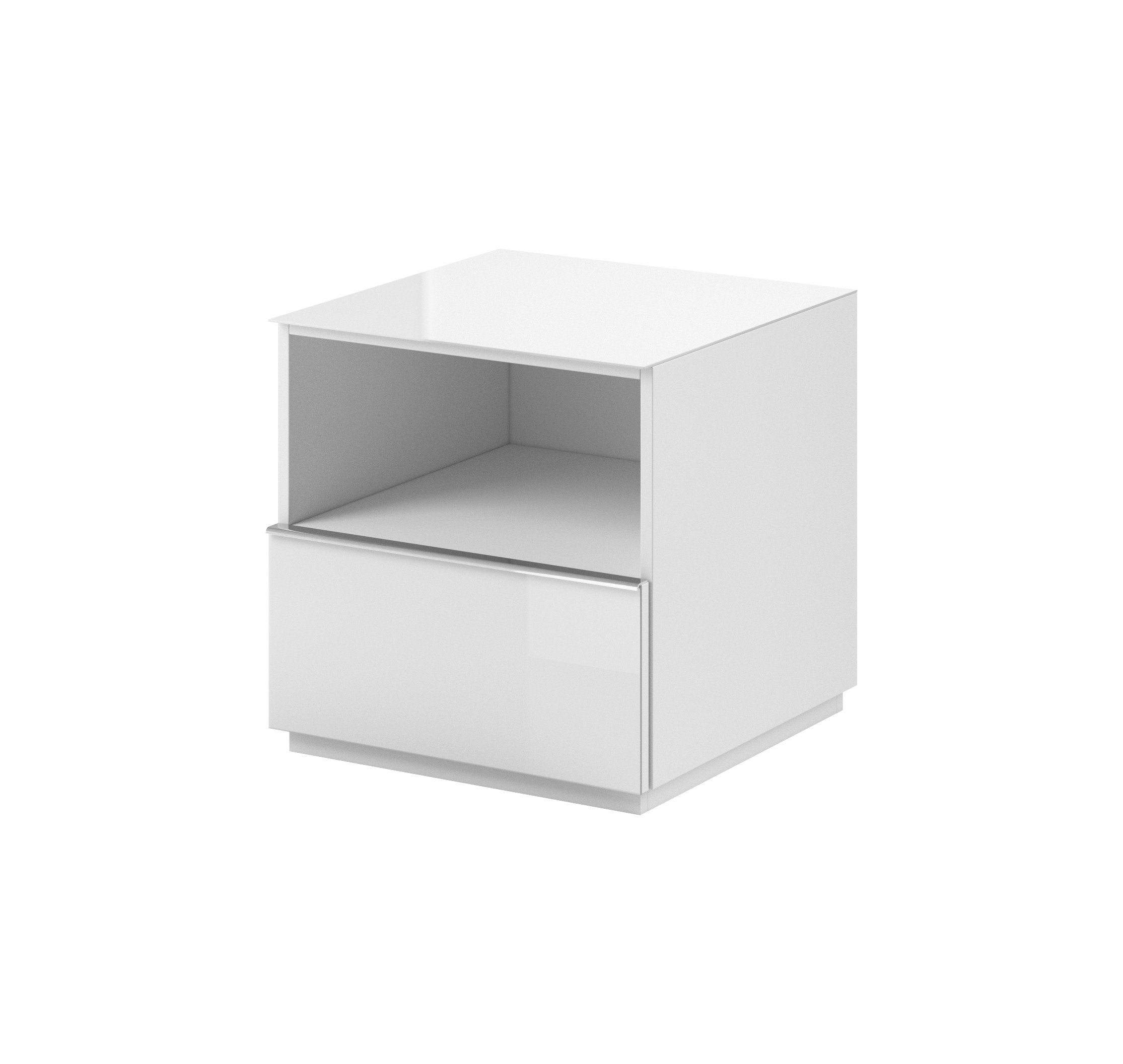 View Helio 37 TV Cabinet 50cm White Glass 50cm information