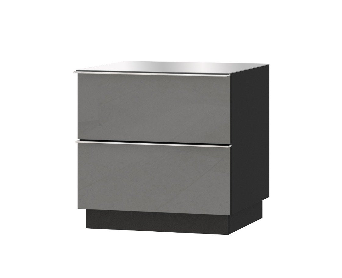 View Helio 38 TV Cabinet 50cm Grey Glass 50cm information