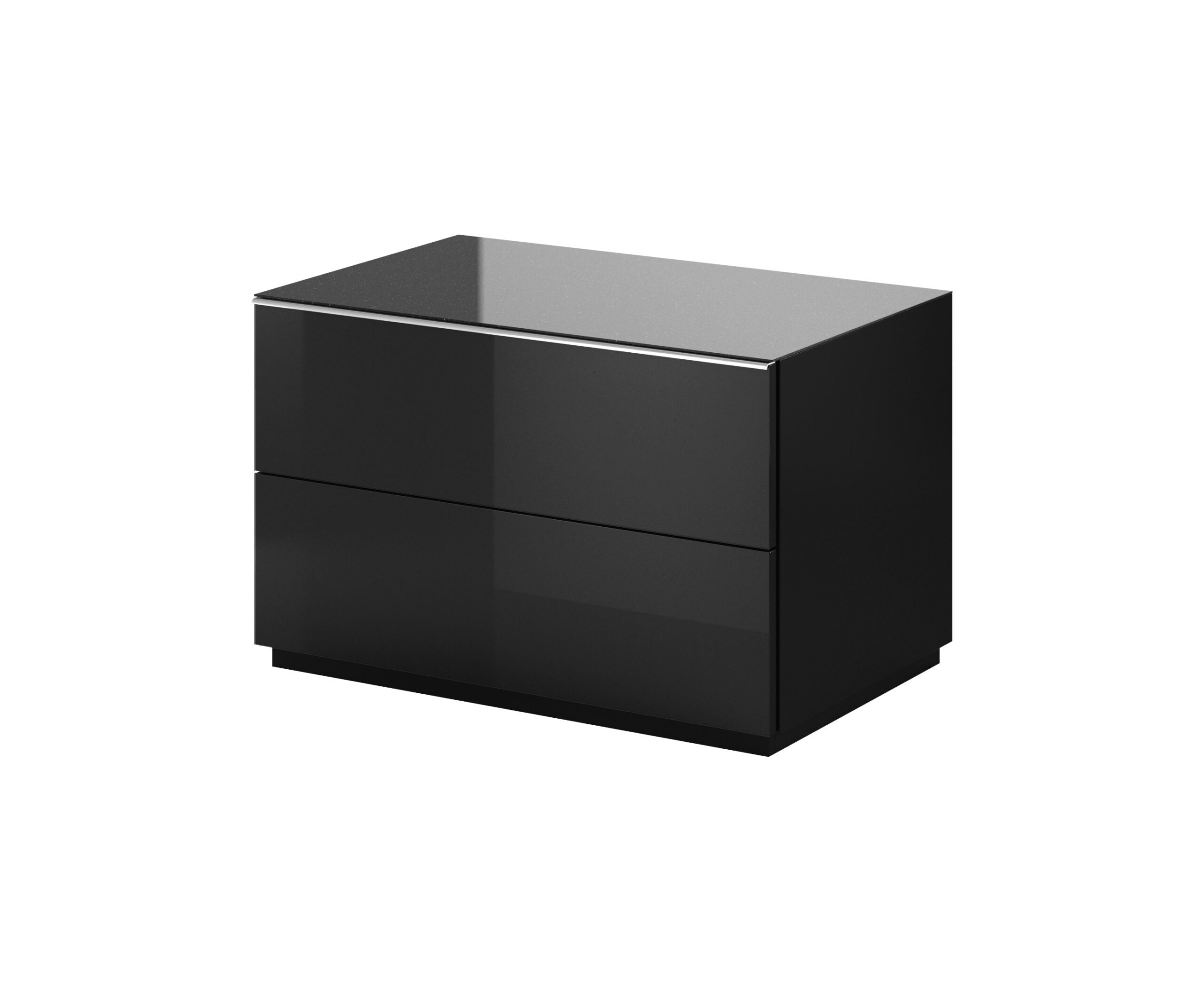 View Helio 39 TV Cabinet 80cm Black Glass 80cm information