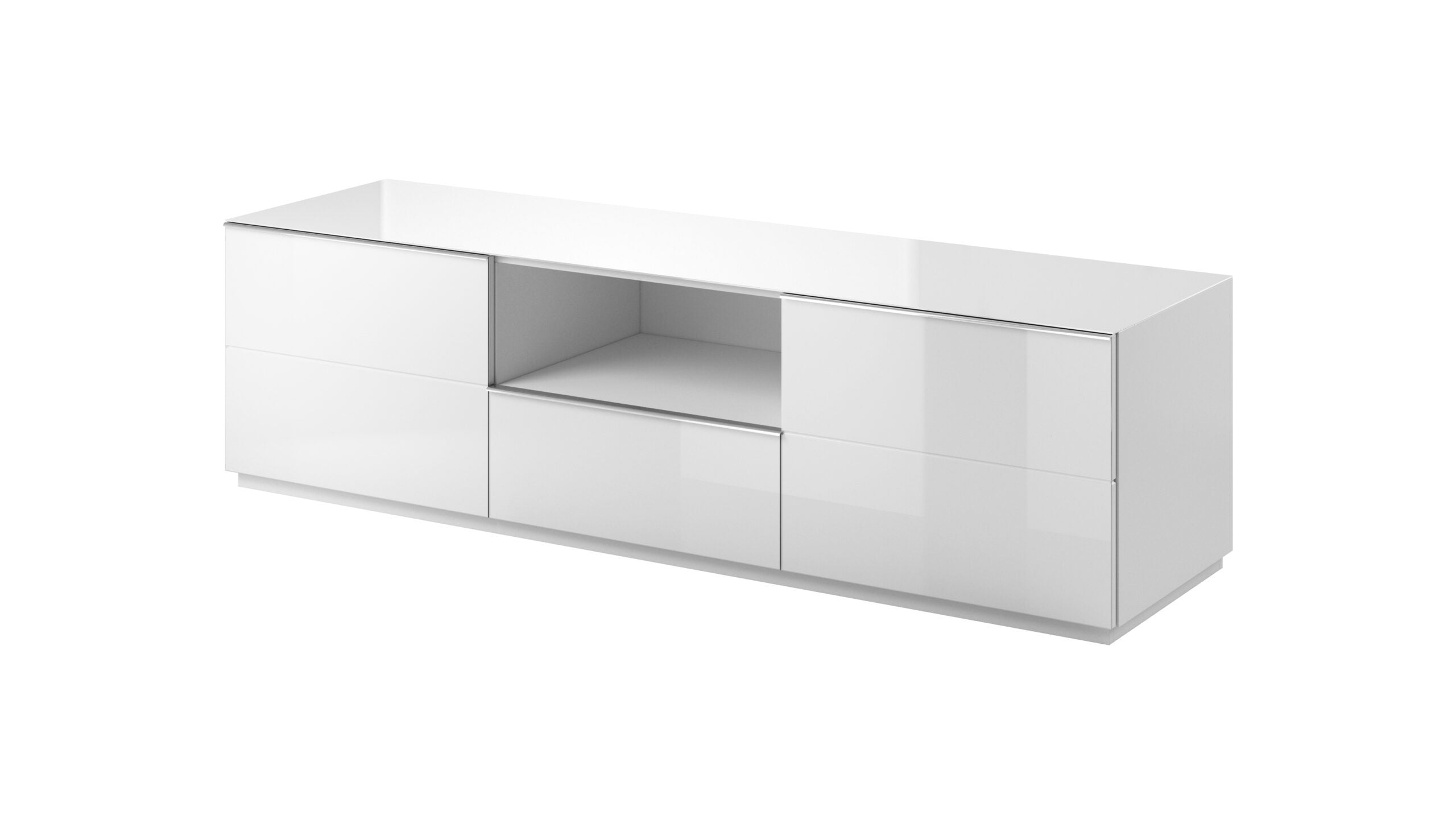 View Helio 40 TV Cabinet 180cm White Glass 180cm information