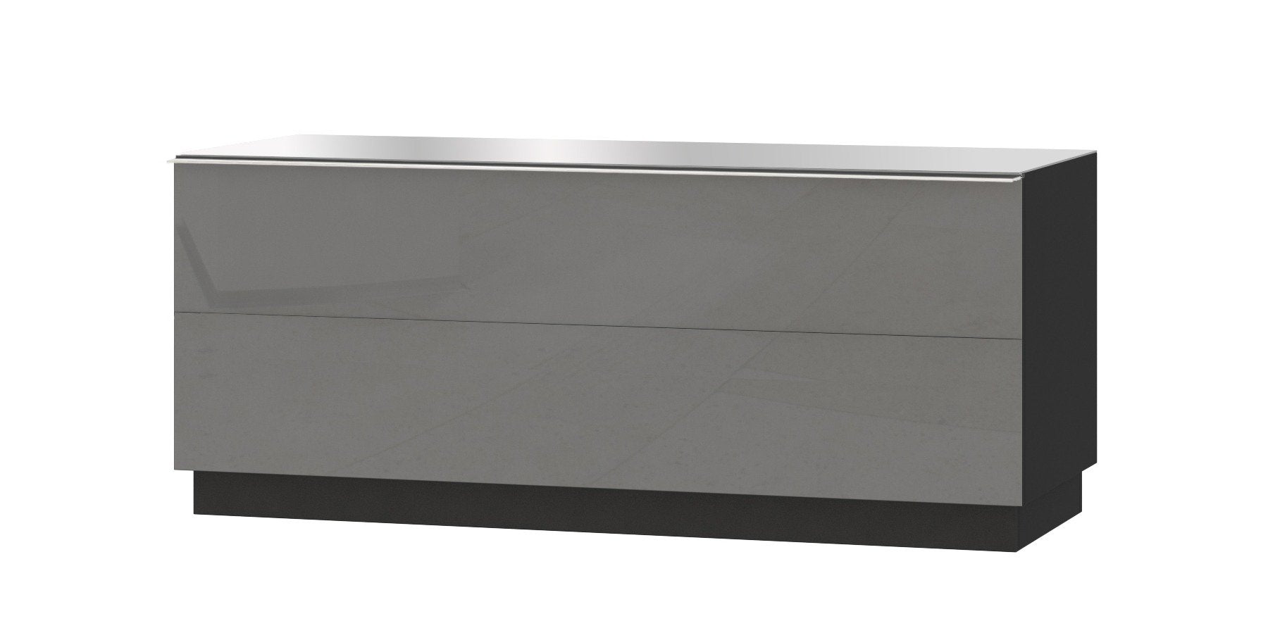 View Helio 41 TV Cabinet 120cm Grey Glass 120cm information