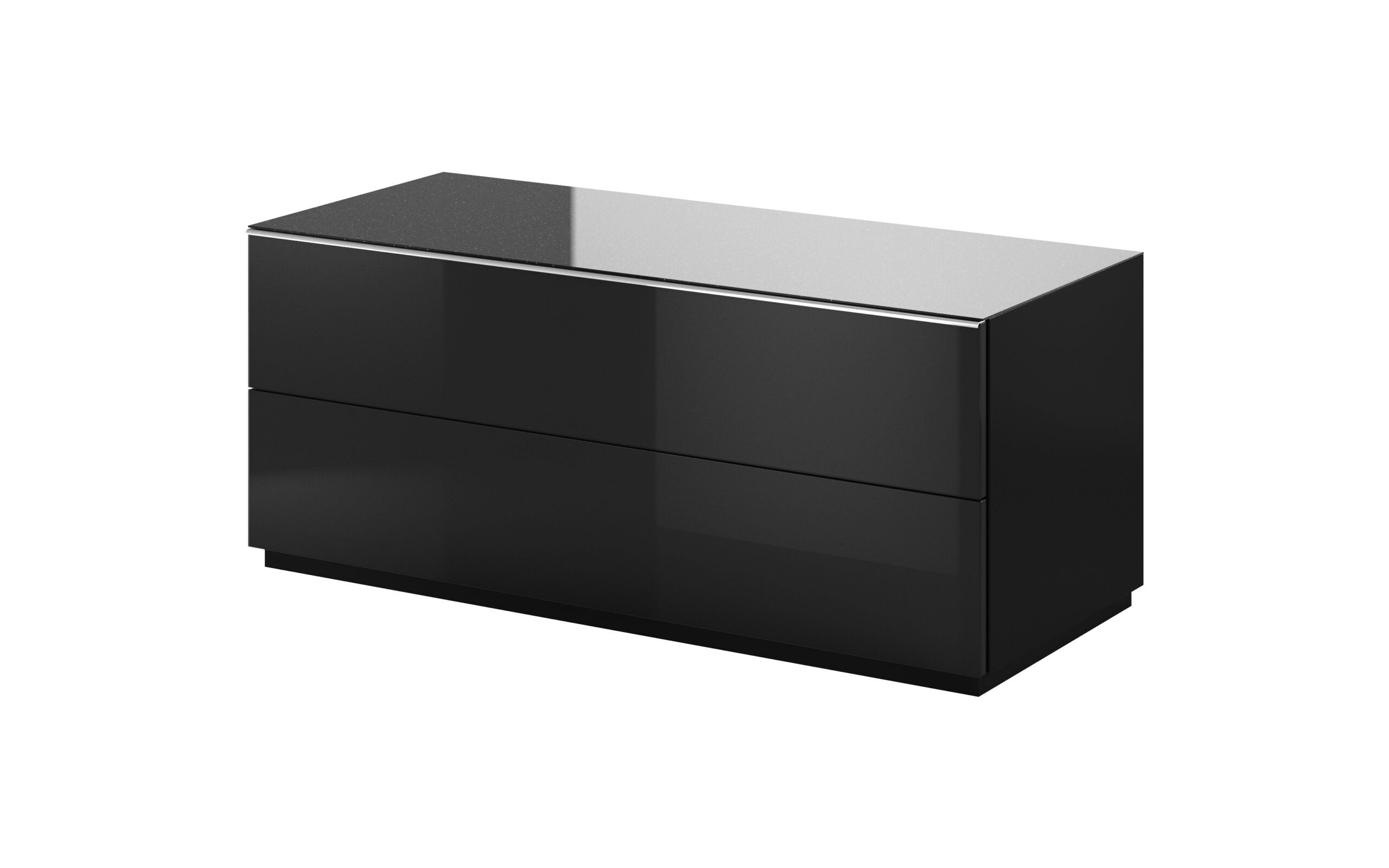 View Helio 41 TV Cabinet 120cm Black Glass 120cm information