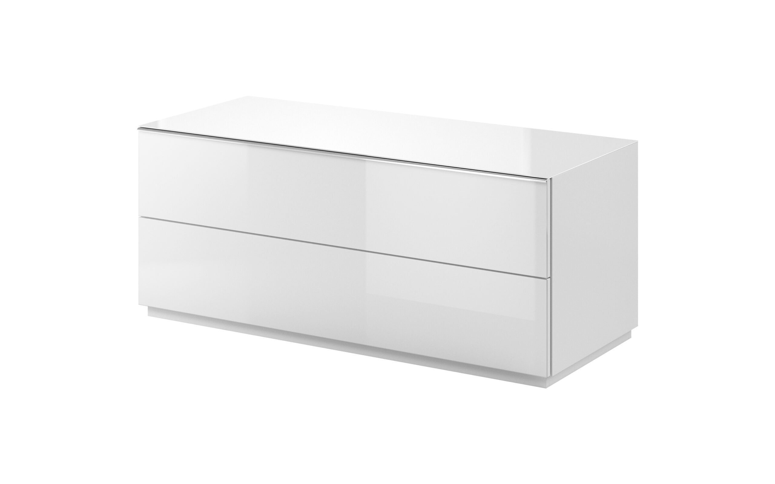 View Helio 41 TV Cabinet 120cm White Glass 120cm information